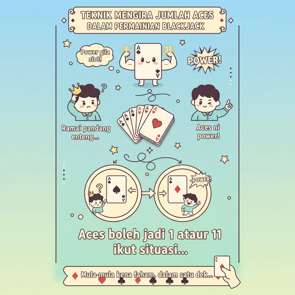 Teknik Mengira Jumlah Aces Dalam Permainan Blackjack